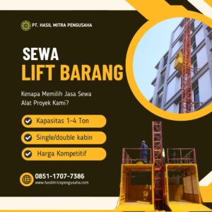 Lift Barang Kota Nganjuk | Scafolding | Passenger Hoist | Mini Tower Crane | 085117077386