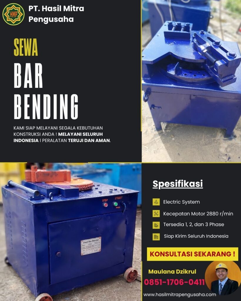 Sewa Bar Bender-Cutter untuk Proyek