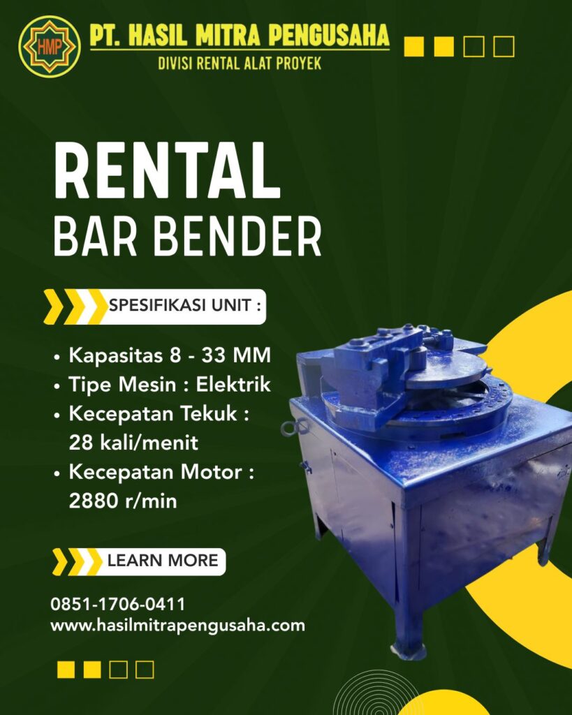 Bar Bender - Cutter 8-33 MM. Siap kirim ke lokasi anda !