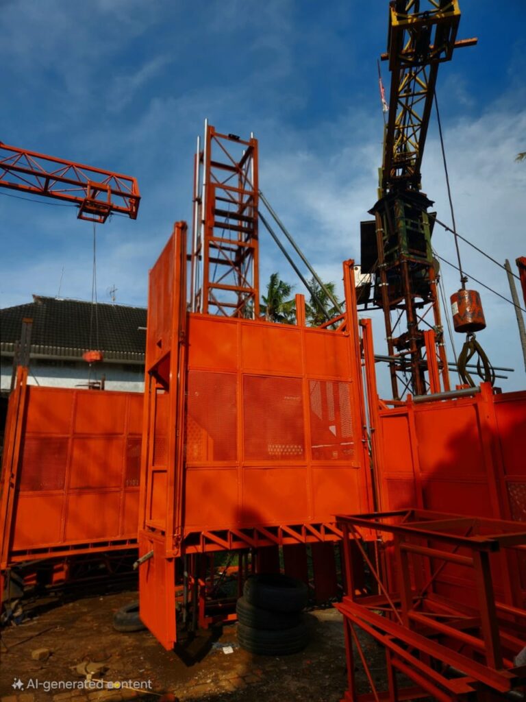 Sewa Lift Barang siap kirim ke lokasi proyek anda !